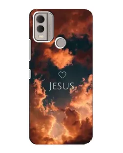 Чехол для Nokia C22 с картинкой «Сияние Имени Jesus»