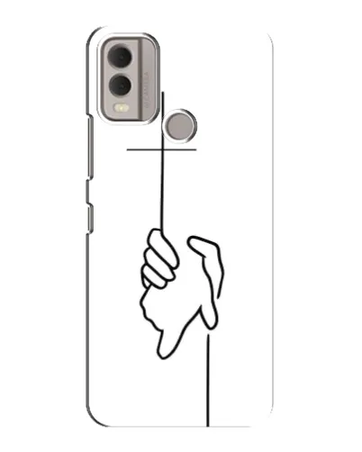 Чехол для Nokia C22 с картинкой «Рука держит» Чехол для Nokia C22 с картинкой «Рука держит»