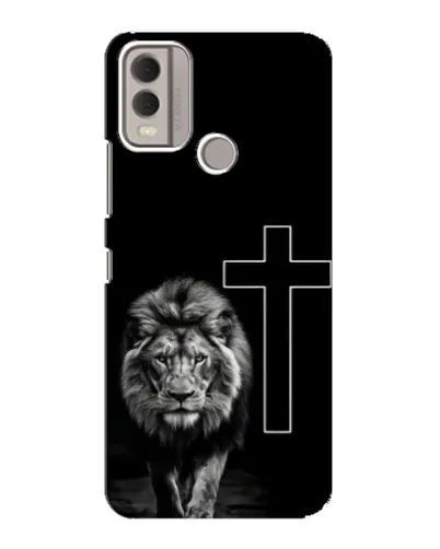 Чехол для Nokia C22 с картинкой «Лев и Крест» Чехол для Nokia C22 с картинкой «Лев и Крест»