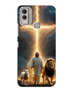 Чехол для Nokia C22 с картинкой «Лев Иуды и Свет»