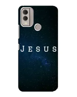 Чехол для Nokia C22 с картинкой «Звездное небо Jesus»