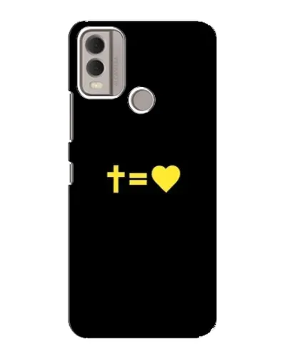 Чехол для Nokia C22 с картинкой «Сердце и Крест» Чехол для Nokia C22 с картинкой «Сердце и Крест»