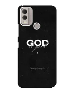 Чехол для Nokia C22 с картинкой «GOD — Бог над всем»