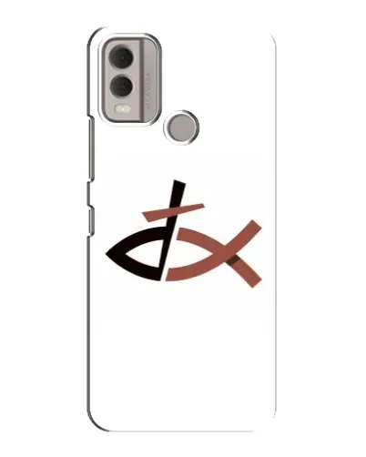 Чехол для Nokia C22 с картинкой «Рыба и крест» Чехол для Nokia C22 с картинкой «Рыба и крест»