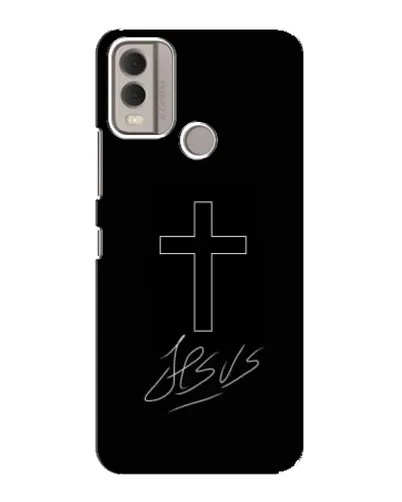 Чехол для Nokia C22 с картинкой «Графический крест Jesus» Чехол для Nokia C22 с картинкой «Графический крест Jesus»