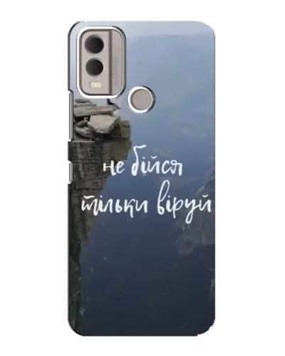 Чехол для Nokia C22 с картинкой «Вера над пропастью» Чехол для Nokia C22 с картинкой «Вера над пропастью»