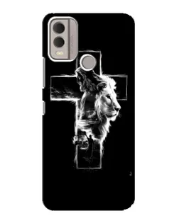 Чехол для Nokia C22 с картинкой «Сияющий крест Jesus» Чехол для Nokia C22 с картинкой «Сияющий крест Jesus»
