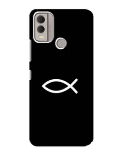 Чехол для Nokia C22 с картинкой «Символ рыбы Jesus» Чехол для Nokia C22 с картинкой «Символ рыбы Jesus»