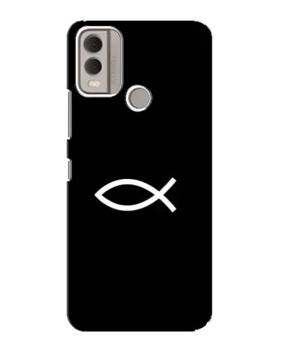 Чехол для Nokia C22 с картинкой «Символ рыбы Jesus» Чехол для Nokia C22 с картинкой «Символ рыбы Jesus»