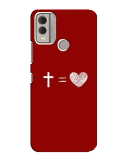 Чехол для Nokia C22 с картинкой «Уравнение любви» Чехол для Nokia C22 с картинкой «Уравнение любви»