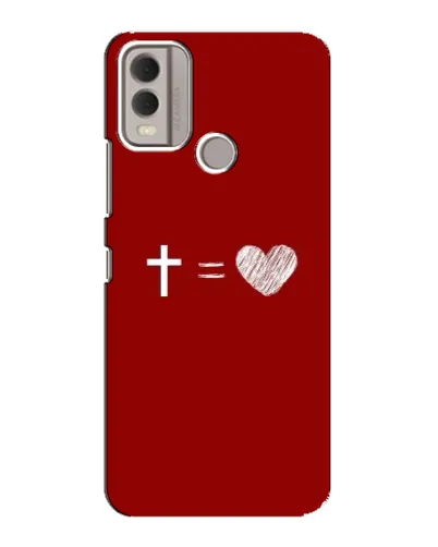 Чехол для Nokia C22 с картинкой «Уравнение любви» Чехол для Nokia C22 с картинкой «Уравнение любви»