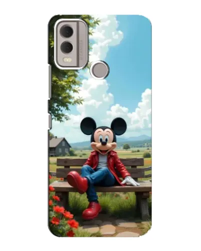 Чехол для Nokia C22 с картинкой «Микки на скамейке» Чехол для Nokia C22 с картинкой «Микки на скамейке»