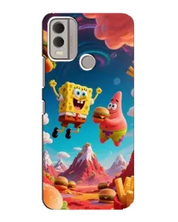 Чехол для Nokia C22 с картинкой «Космический фастфуд» Чехол для Nokia C22 с картинкой «Космический фастфуд»