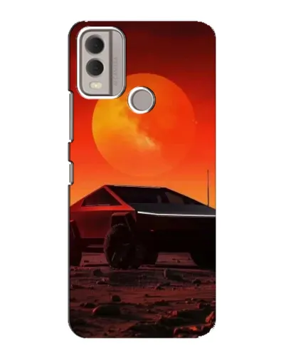Чехол для Nokia C22 с картинкой «Cybertruck на Марсе» Чехол для Nokia C22 с картинкой «Cybertruck на Марсе»