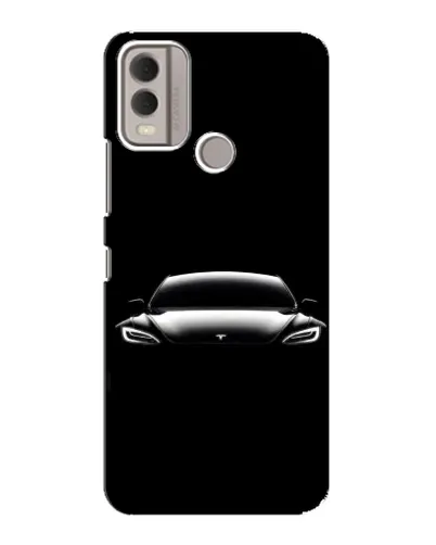 Чехол для Nokia C22 с картинкой «Фары Tesla Night» Чехол для Nokia C22 с картинкой «Фары Tesla Night»