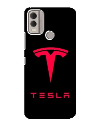Чехол для Nokia C22 с картинкой «Tesla Red Logo» Чехол для Nokia C22 с картинкой «Tesla Red Logo»