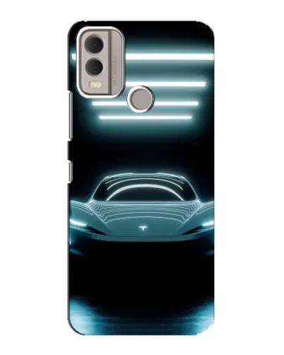Чехол для Nokia C22 с картинкой «Tesla в неоне» Чехол для Nokia C22 с картинкой «Tesla в неоне»