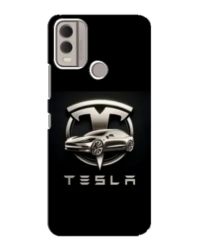 Чехол для Nokia C22 с картинкой «Tesla — серебристое авто» Чехол для Nokia C22 с картинкой «Tesla — серебристое авто»