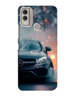 Чехол для Nokia C22 с картинкой «Mercedes — ночной город» Чехол для Nokia C22 с картинкой «Mercedes — ночной город»