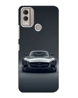 Чехол для Nokia C22 с картинкой «Mercedes на черном»