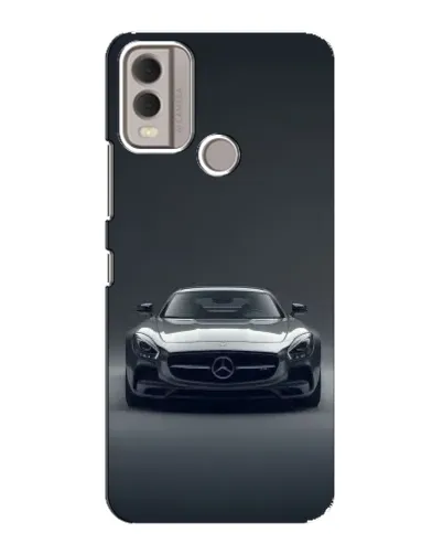 Чехол для Nokia C22 с картинкой «Mercedes на черном» Чехол для Nokia C22 с картинкой «Mercedes на черном»