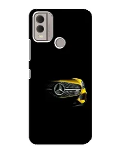Чехол для Nokia C22 с картинкой «Mercedes — ретро стиль»