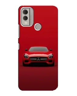Чехол для Nokia C22 с картинкой «Красный Mercedes AMG»