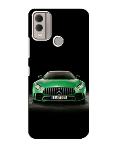 Чехол для Nokia C22 с картинкой «Mercedes — неоновый лого» Чехол для Nokia C22 с картинкой «Mercedes — неоновый лого»