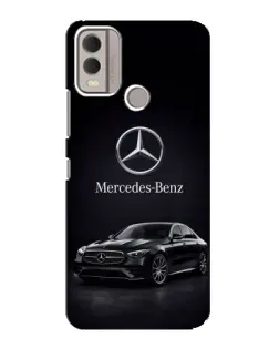 Чехол для Nokia C22 с картинкой «Mercedes — решетка радиатора»