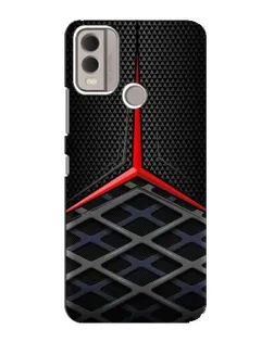 Чехол для Nokia C22 с картинкой «Mercedes Carbon Grid»
