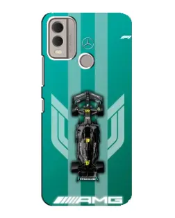 Чехол для Nokia C22 с картинкой «Mercedes AMG Petronas»