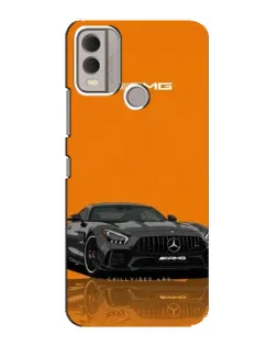 Чехол для Nokia C22 с картинкой «Оранжевый Mercedes AMG»
