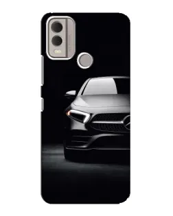 Чехол для Nokia C22 с картинкой «Свет фар Mercedes»