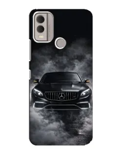 Чехол для Nokia C22 с картинкой «Mercedes в дыму»