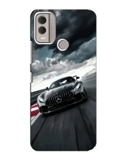Чехол для Nokia C22 с картинкой «Гоночный Mercedes AMG»