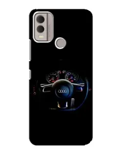 Чехол для Nokia C22 с картинкой «Салон Audi — руль» Чехол для Nokia C22 с картинкой «Салон Audi — руль»