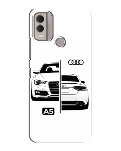 Чехол для Nokia C22 с картинкой «Audi — контрастный дизайн» Чехол для Nokia C22 с картинкой «Audi — контрастный дизайн»