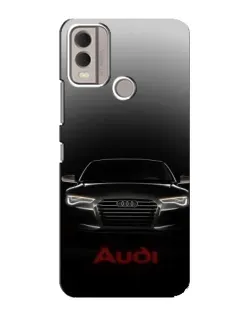 Чехол для Nokia C22 с картинкой «Audi — градиентный контур»