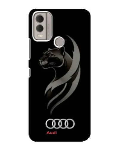 Чехол для Nokia C22 с картинкой «Графика — пантера и Audi» Чехол для Nokia C22 с картинкой «Графика — пантера и Audi»