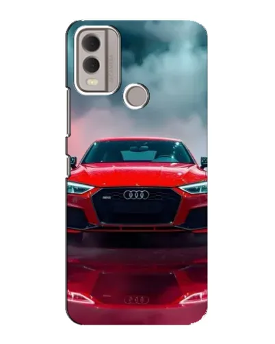 Чехол для Nokia C22 с картинкой «Audi RS — красный стиль» Чехол для Nokia C22 с картинкой «Audi RS — красный стиль»