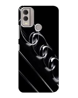 Чехол для Nokia C22 с картинкой «Audi — абстрактные кольца»