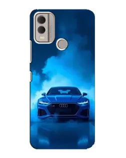 Чехол для Nokia C22 с картинкой «Audi — голубая энергия»