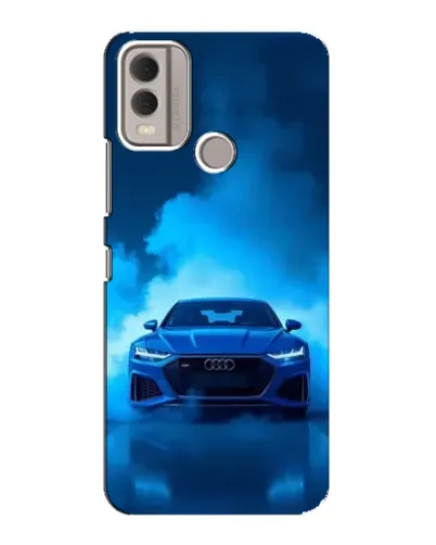 Чехол для Nokia C22 с картинкой «Audi — голубая энергия» Чехол для Nokia C22 с картинкой «Audi — голубая энергия»
