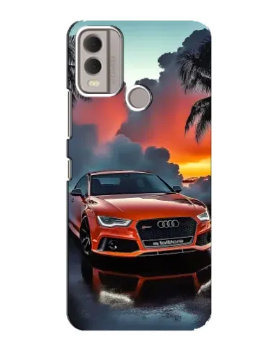 Чехол для Nokia C22 с картинкой «Audi — закат» Чехол для Nokia C22 с картинкой «Audi — закат»