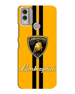 Чехол для Nokia C22 с картинкой «Lamborghini Stripe желтый» Чехол для Nokia C22 с картинкой «Lamborghini Stripe желтый»