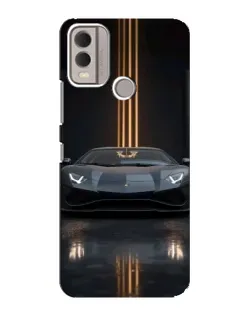 Чехол для Nokia C22 с картинкой «Lamborghini золотые линии» Чехол для Nokia C22 с картинкой «Lamborghini золотые линии»