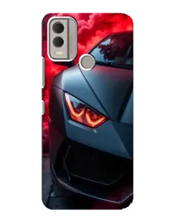 Чехол для Nokia C22 с картинкой «Lamborghini красное сияние» Чехол для Nokia C22 с картинкой «Lamborghini красное сияние»
