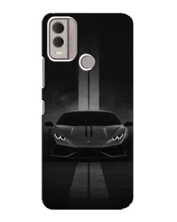 Чехол для Nokia C22 с картинкой «Lamborghini симметрия дорог»