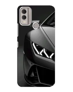 Чехол для Nokia C22 с картинкой «Lamborghini фары детализация»