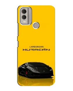 Чехол для Nokia C22 с картинкой «Lamborghini Huracan черный»